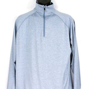 FootJoy Men's Size M Light Gray Mock Neck 1/4 Zip Pullover NWOT
